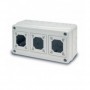 Caja eléctrica industrial enlazable 3 tomas FAMATEL CBOX-I3 IP65