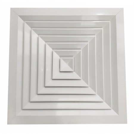 Reja reticula con filtro para sustituir una placa de falso techo MADEL RMT-MOD+PFT 595x295mm lacada blanco