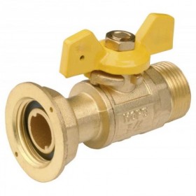 Válvula gas contador recta de 3/4" PN5 mariposa