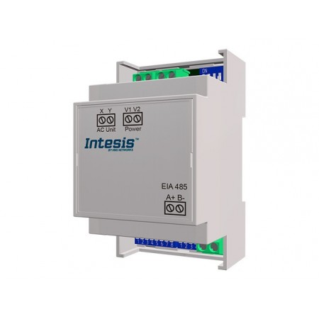 Conversor MODBUS para 8 unidades interiores aire acondicionado INTESIS MD-AC-MBS-8 MODBUS RTU