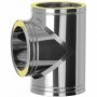 Te 90º chimenea DINAK GE50+ 304/304 Ø125/225mm