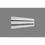 Difusor lineal fijo de marco minimizado MADEL LOF-AR+PLF 2x2000mm lacado blanco y plenum