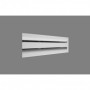 Difusor lineal fijo de marco minimizado MADEL LOF-AR+PLF 2x2000mm lacado blanco y plenum
