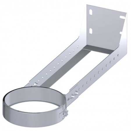 Anclaje recortable largo chimenea dinak GE30+ 304 Ø175/235mm