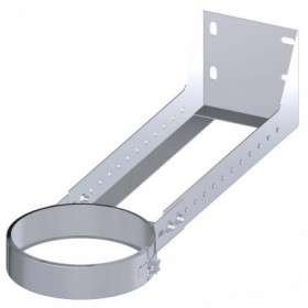 Anclaje recortable largo chimenea dinak GE30+ 304 Ø100/160mm