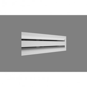 Difusor lineal fijo de marco minimizado MADEL LOF-AR 2x1700mm lacado blanco y puente de montaje (PM)