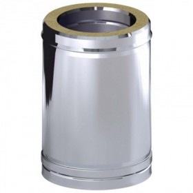 Módulo recto corto chimenea DINAK GE30+ 304/304 Ø250/310mm