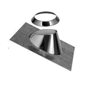 Salida techo plana chimenea DINAK GE30+  304/304 Ø80/140mm