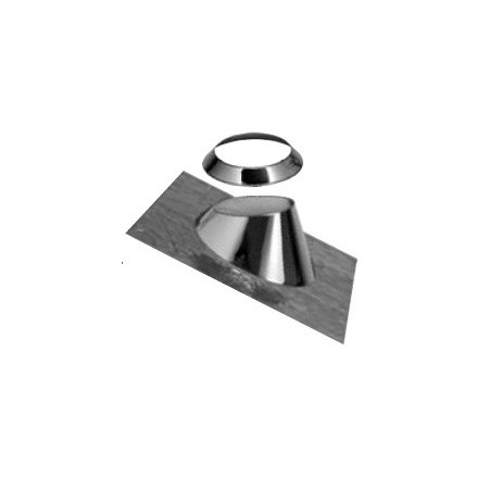 Salida techo plana chimenea DINAK GE30+  304/304 Ø80/140mm