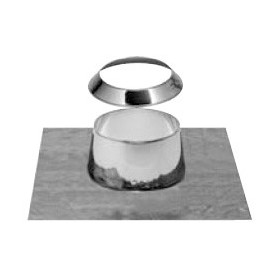 Salida techo plana chimenea DINAK GE30+  304/304 Ø400/460mm