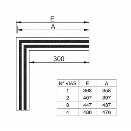 Angulo de 90º para difusor MADEL LSD-AR 1V con fijación puente de montaje (PM) incluido . Acabado anodizado plata mate .