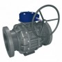 Válvula de bola de PVC con reductor manual. con bridas PN10 DN-250