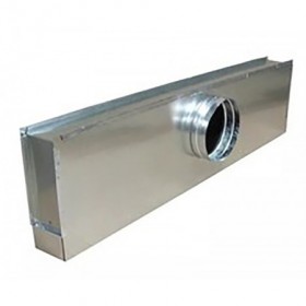 Plenum con conexión lateral MADEL PLSD 3x1600mm para difusor lineal