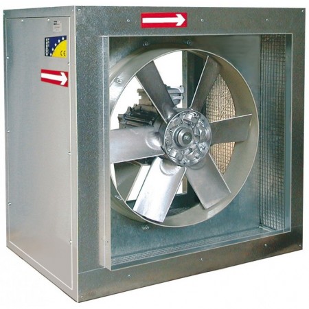 Caja ventilación chapa galvanizada helicoidal hélice aluminio 400º/2h atenuador acústico SODECA CJTHT/PLUS-90-4T-5.5CV