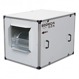 Caja ventilacón perfilería alumino centrífuga motor transmisión SODECA CJBX/AL-18/18-4CV