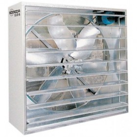 Ventilador helicoidal gran diámetro hélice inoxidable transmisión SODECA HGI-80T-0.5CV