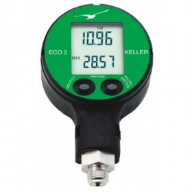 Manómetro electrónico digital de precisión KELLER ECO2-1 Ø60 vertical 1/4" -1 a 30bar
