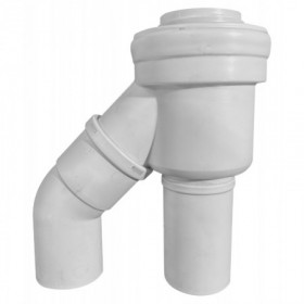 Kit adaptador a tubo coaxial 60/100 salida de gases caldera FERROLI