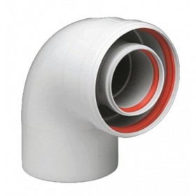 CURVA COAXIAL 90 DIAM.60-100