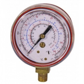 Manometro de alta toma vertical para R12. R22 y R502 de Ø63mm
