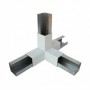 Conector divisor R4 panel fonoabsorbente RAL9018 90º