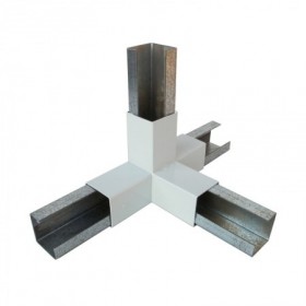 Conector divisor R4 panel fonoabsorbente RAL9018 90º