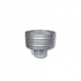 Sombrerete antirregolfante inox. AISI304 mate Ø100mm helicoidal MERCATUB Macho