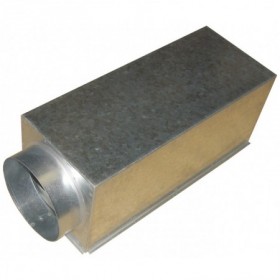 Plenum para atornillar reja con embocadura lateral ESCOCLIMA de 300x300x200 Ø200