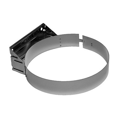 Anclaje intermedio plano chimenea DINAK EI30VENT con junta inox. 304/304 Ø200/260mm