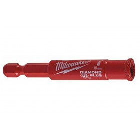 Broca material porcelánico MILWAUKEE DIAMOND PLUS Ø10mm 1/4"hex.