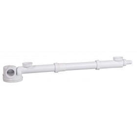 Sifón desagüe fregadero Wirquin salva espacio 2 seno 1.1/2""-ø40mm
