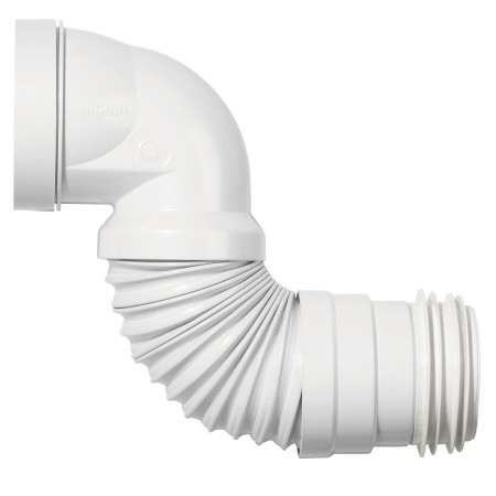 Manguito inodoro extensible Wirquin acodado 245÷405mm