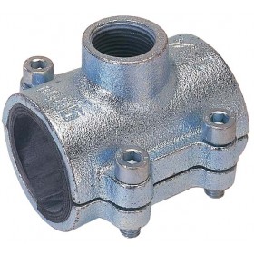 Abrazadera derivacion para tubo de acero GEBO DT 1.1/4"x3/4"