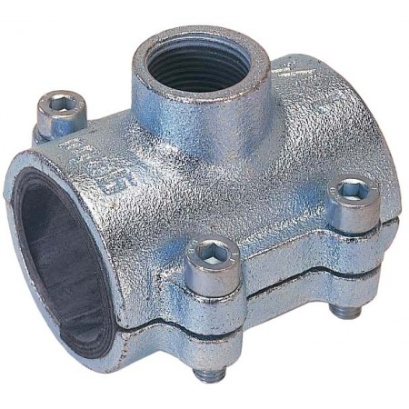 Abrazadera derivacion para tubo de acero GEBO DT 2"x1"