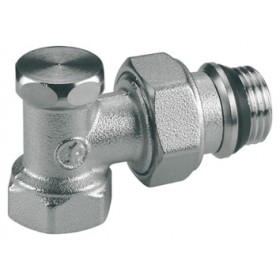 Detentor radiador Giacomini escuadra 3/8"  R16A macho-hembra