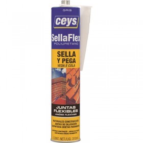 Carucho 310ml masilla poliuretano CEYS SELLAFLEX gris