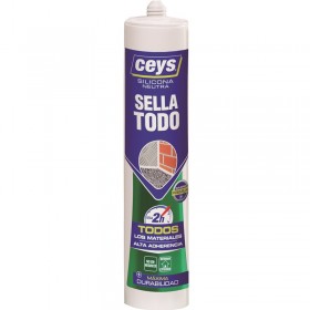 Cartucho 280ml silicona neutra CEYS SELLA TODO translúcida