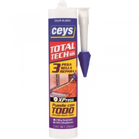 Cartucho 290ml adhesivo CEYS TOTAL TECH blanco