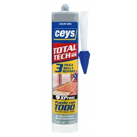 Cartucho 290ml adhesivo CEYS TOTAL TECH gris