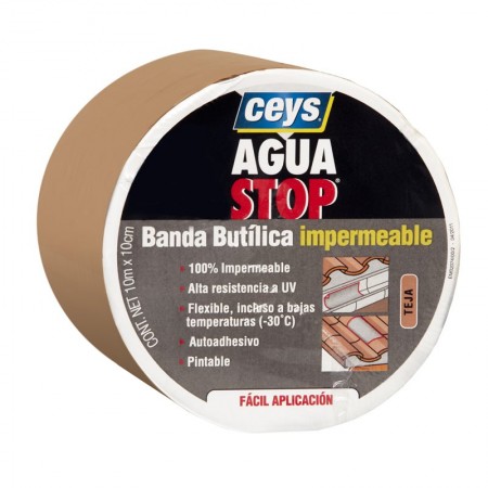 Comprar Aguastop Banda Imp. Butilo Teja 10 Cm X 10 M AI20357 al Mejor Precio