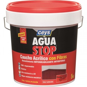 Comprar Aguastop Caucho Fibras Rojo 5 Kg AI20363 al Mejor Precio