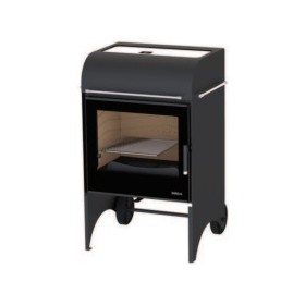 ESTUFA COCINA CON RUEDAS Y TECHO COLOR SILVER 10KW BOREAL E6002 INCLUYE KIT COCINA Y FUNDA PVC