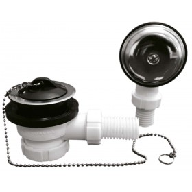 Válvula desagüe bañera con rebosadero T-62c ø70-1 1/2"v