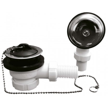 Válvula desagüe bañera con rebosadero T-62c ø70-1 1/2"v