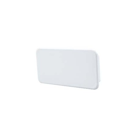 Tapa ciega rectangular 220x55mm PVC BLANCO