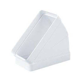 Codo plano 45º 55x110mm PVC BLANCO
