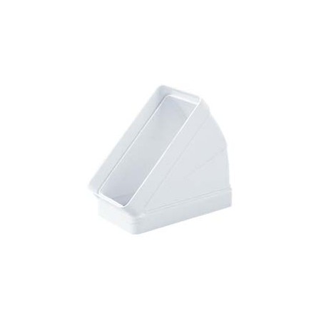 Codo plano 45º 55x110mm PVC BLANCO