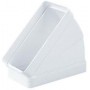 Codo plano 45º 55x110mm PVC BLANCO