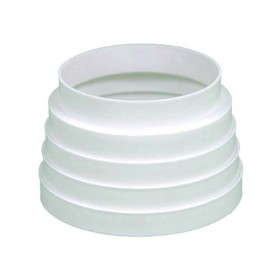 Reduccion Ø125  a Ø120mm o Ø100mm PVC BLANCO