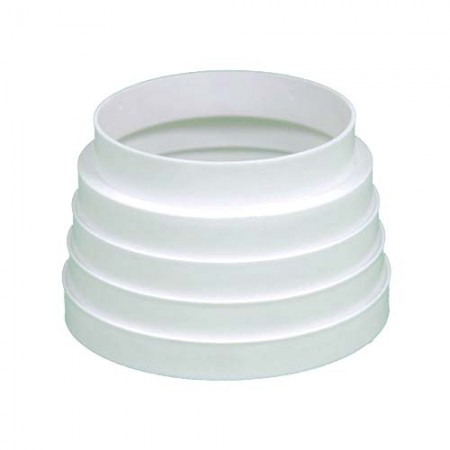 Reduccion Ø125  a Ø120mm o Ø100mm PVC BLANCO